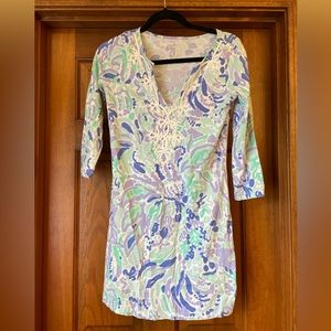 XS long sleeve Lilly Pulitzer floral dress
